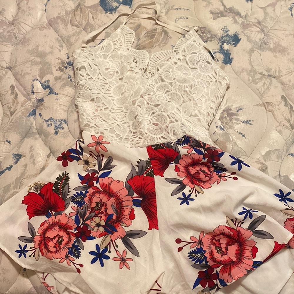 Backless romper